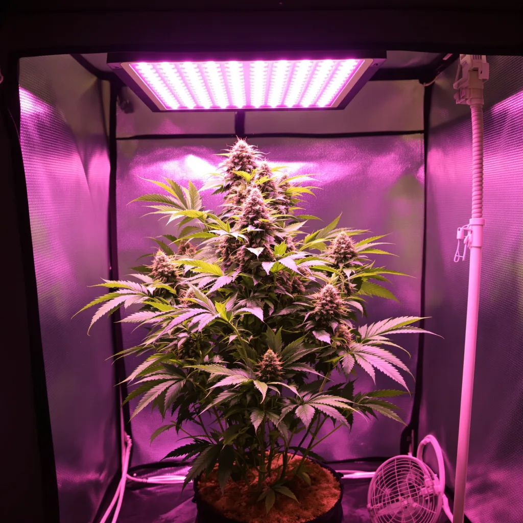 Afghan cannabis plant in flowering stage — 60-100 cm autoflower