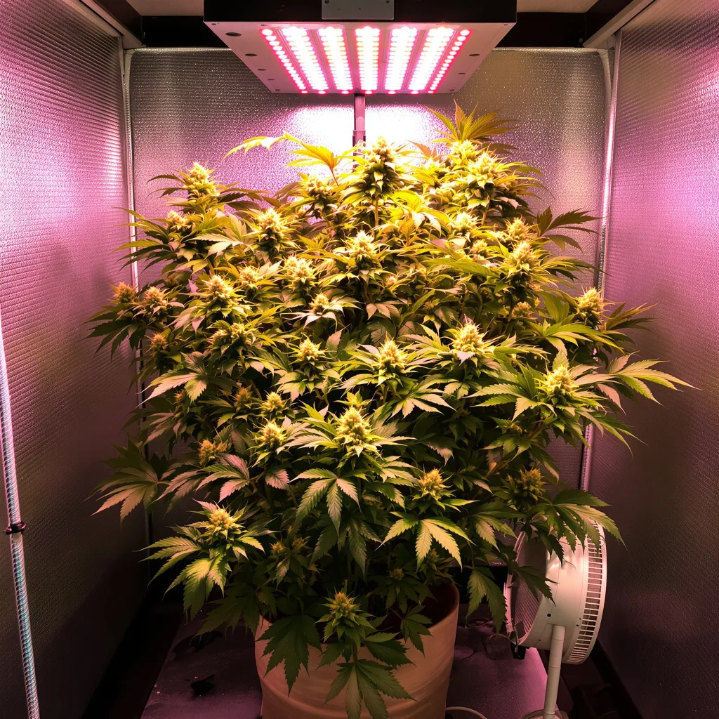 Afghan Kush cannabis plant in flowering stage — 60-100 cm autoflower