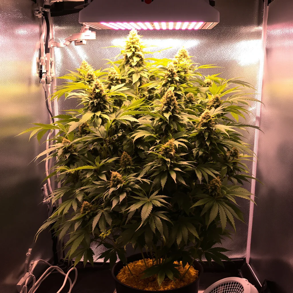 Afghan Skunk cannabis plant in flowering stage — 60-100 cm autoflower