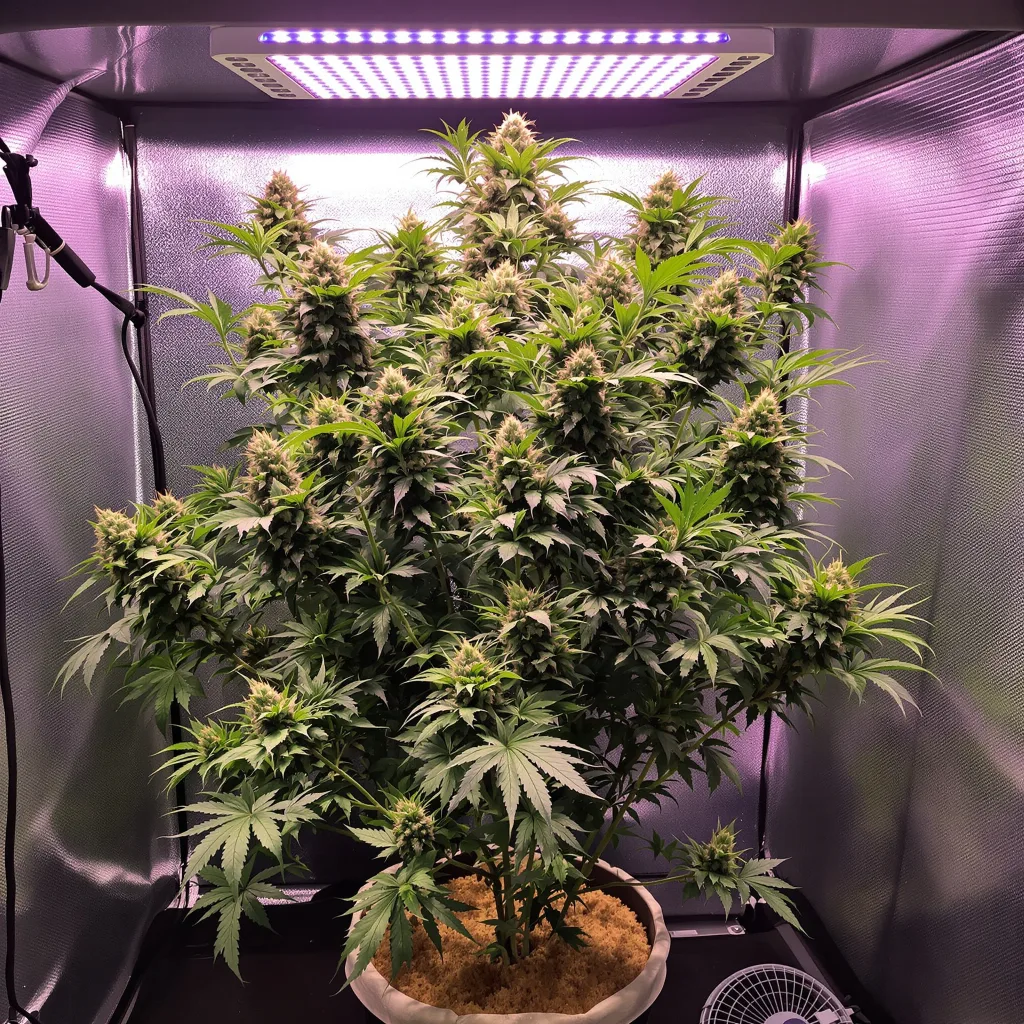 AK-48 cannabis plant in flowering stage — 60-100 cm autoflower