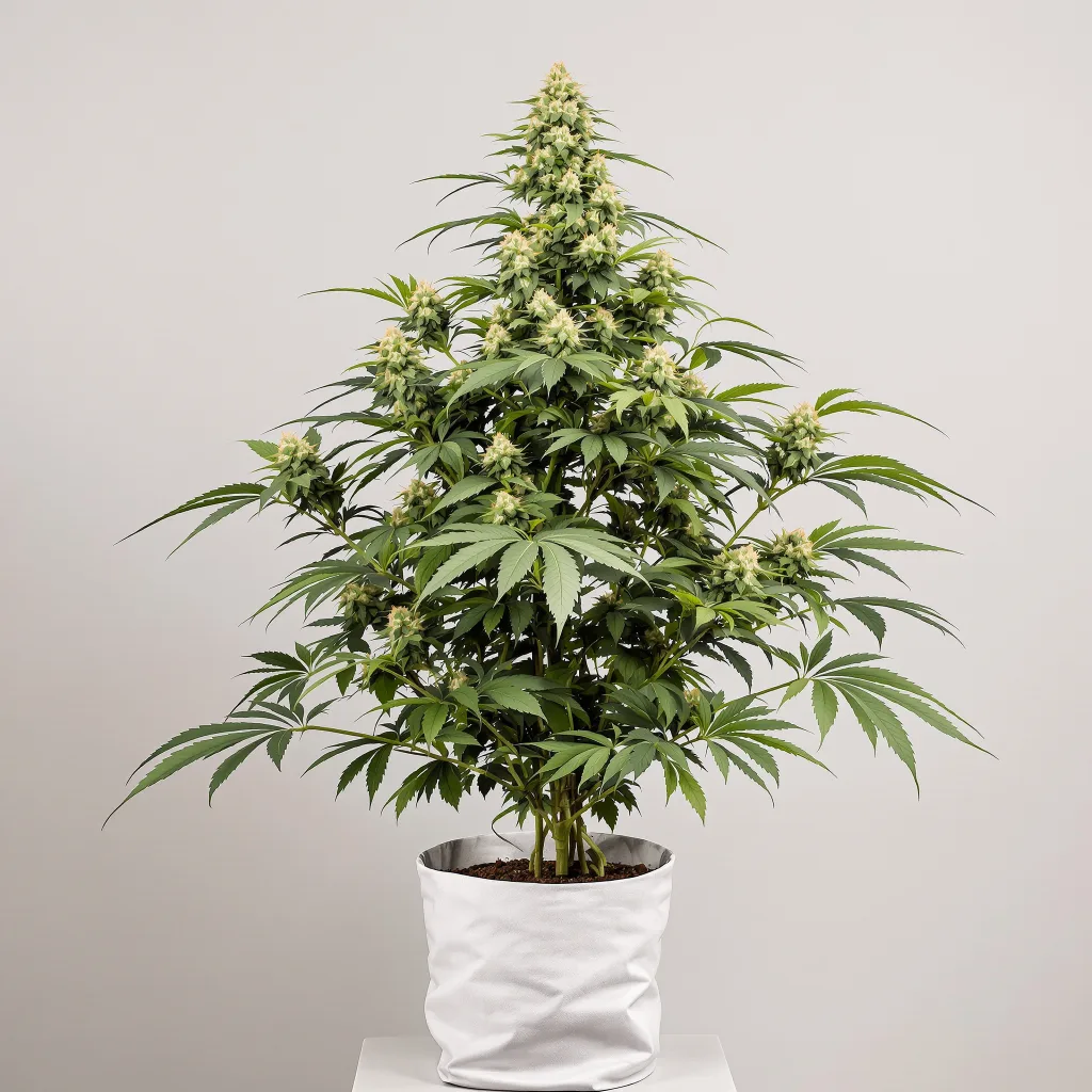 AK-48 cannabis bud close-up showing balanced bud structure with frosted trichomes