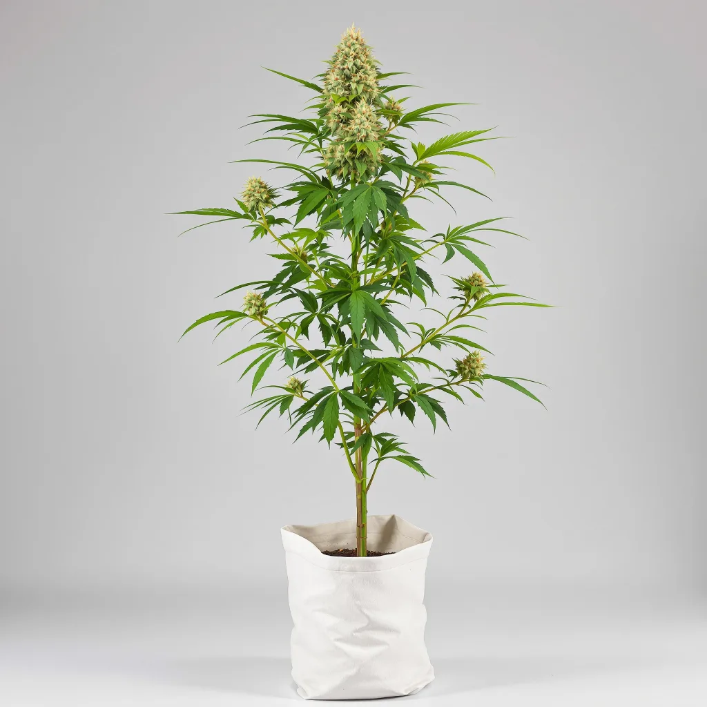 Alchemy cannabis bud close-up showing balanced bud structure with frosted trichomes