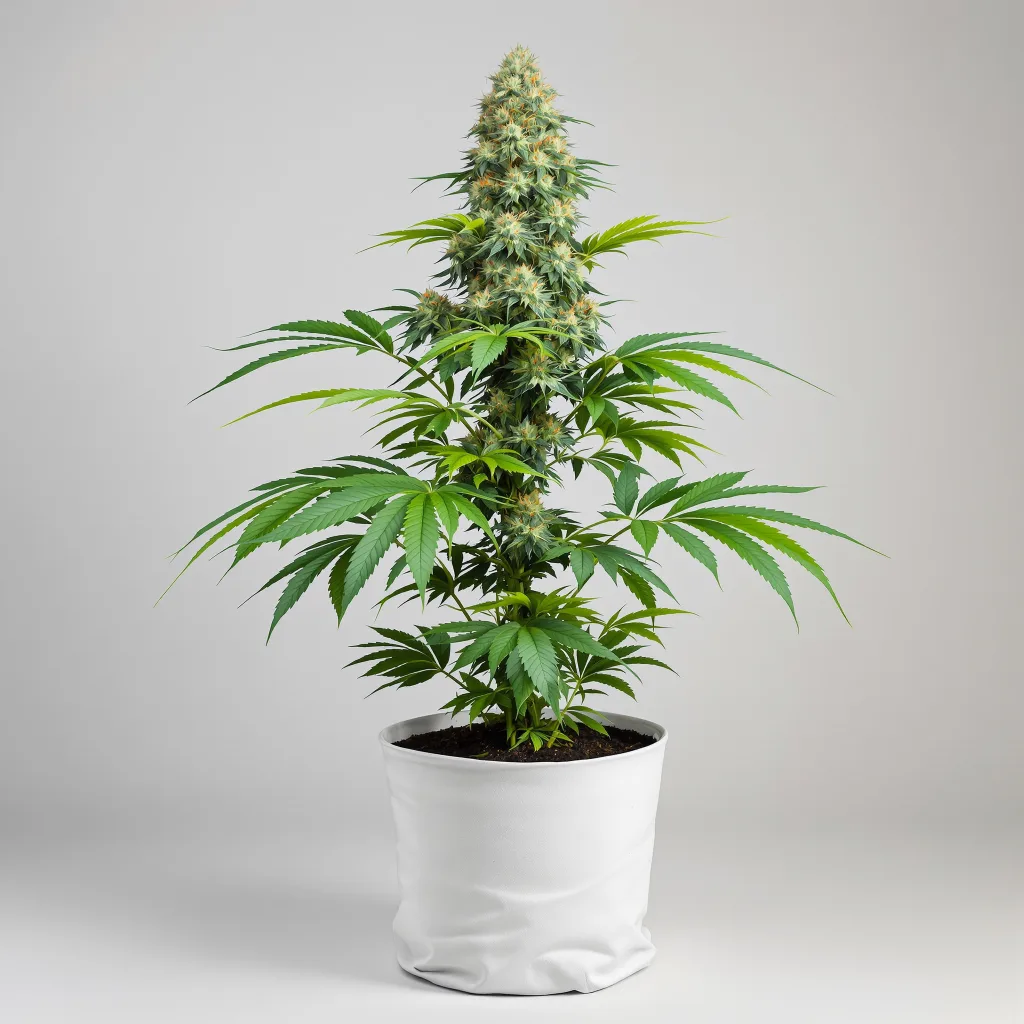 Alien Dawg cannabis bud close-up showing dense purple-tinged calyxes