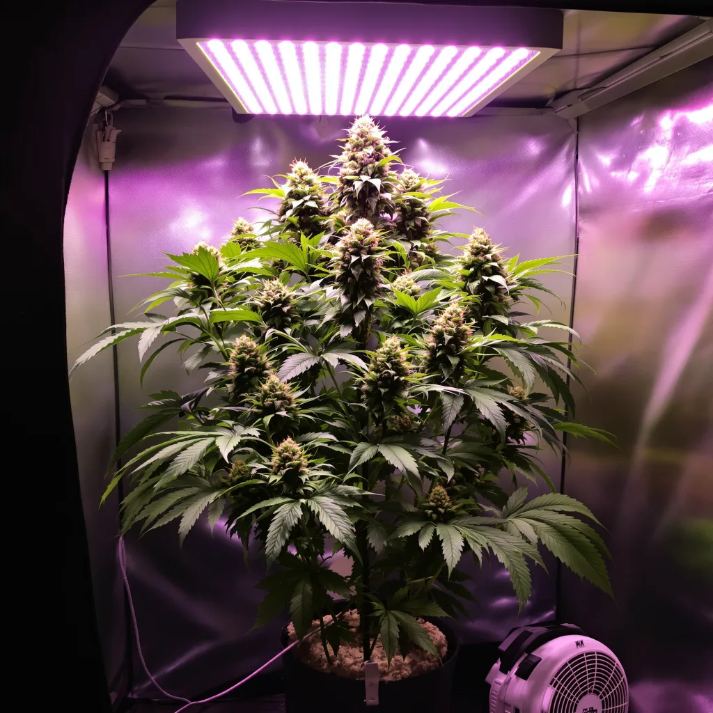 Aliens On Moonshine 85% indica / 15% sativa flower with visible trichomes