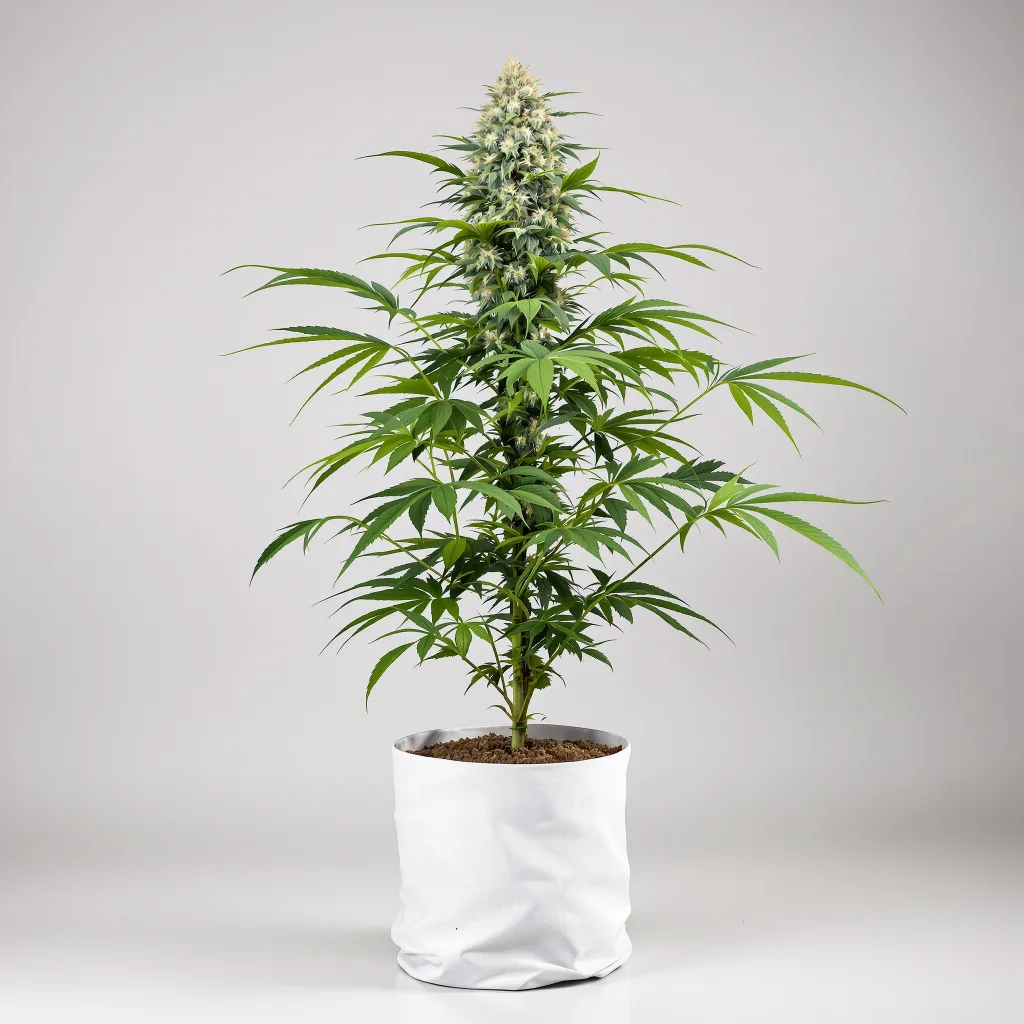 American Kush cannabis bud close-up showing dense purple-tinged calyxes