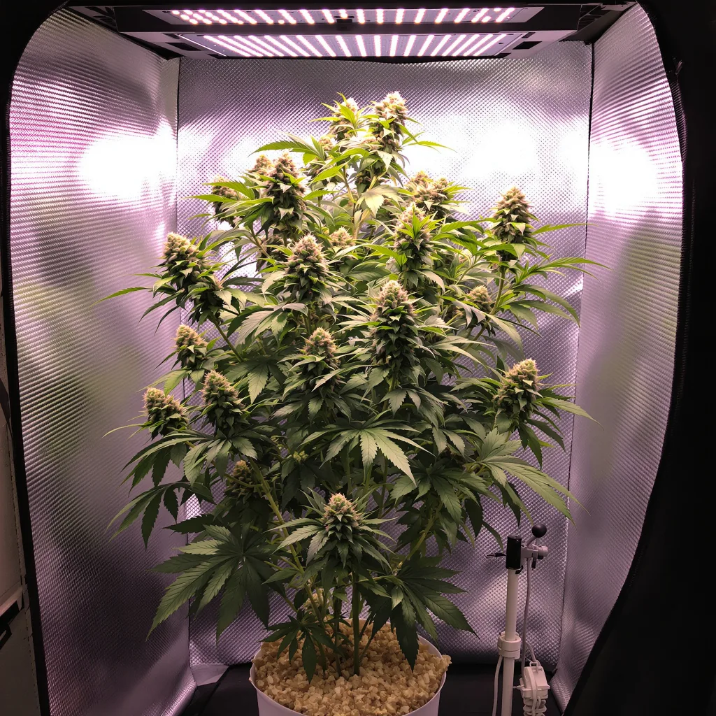 American Strain Mixpack 35% indica / 65% sativa flower with visible trichomes