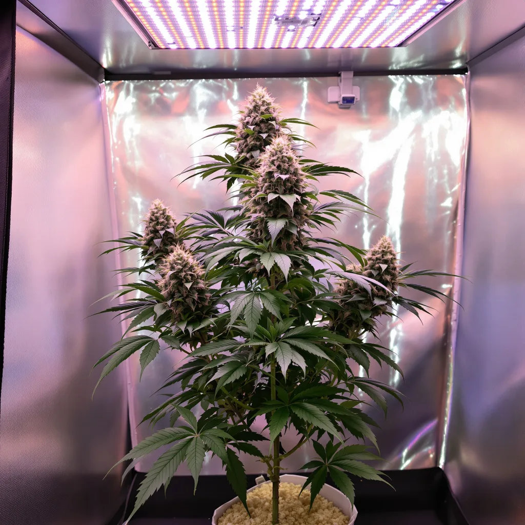 Angel OG 89% indica / 11% sativa flower with visible trichomes