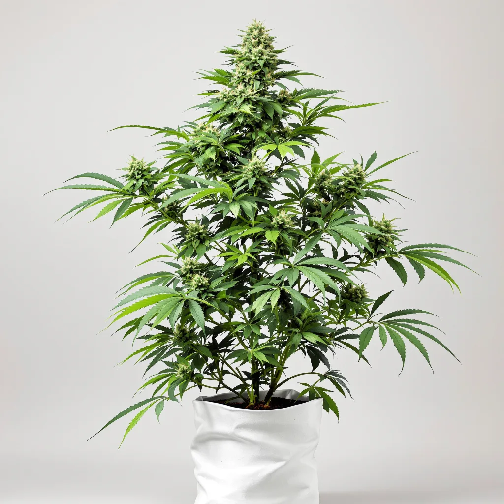 Apple Crisp cannabis bud close-up showing balanced bud structure with frosted trichomes