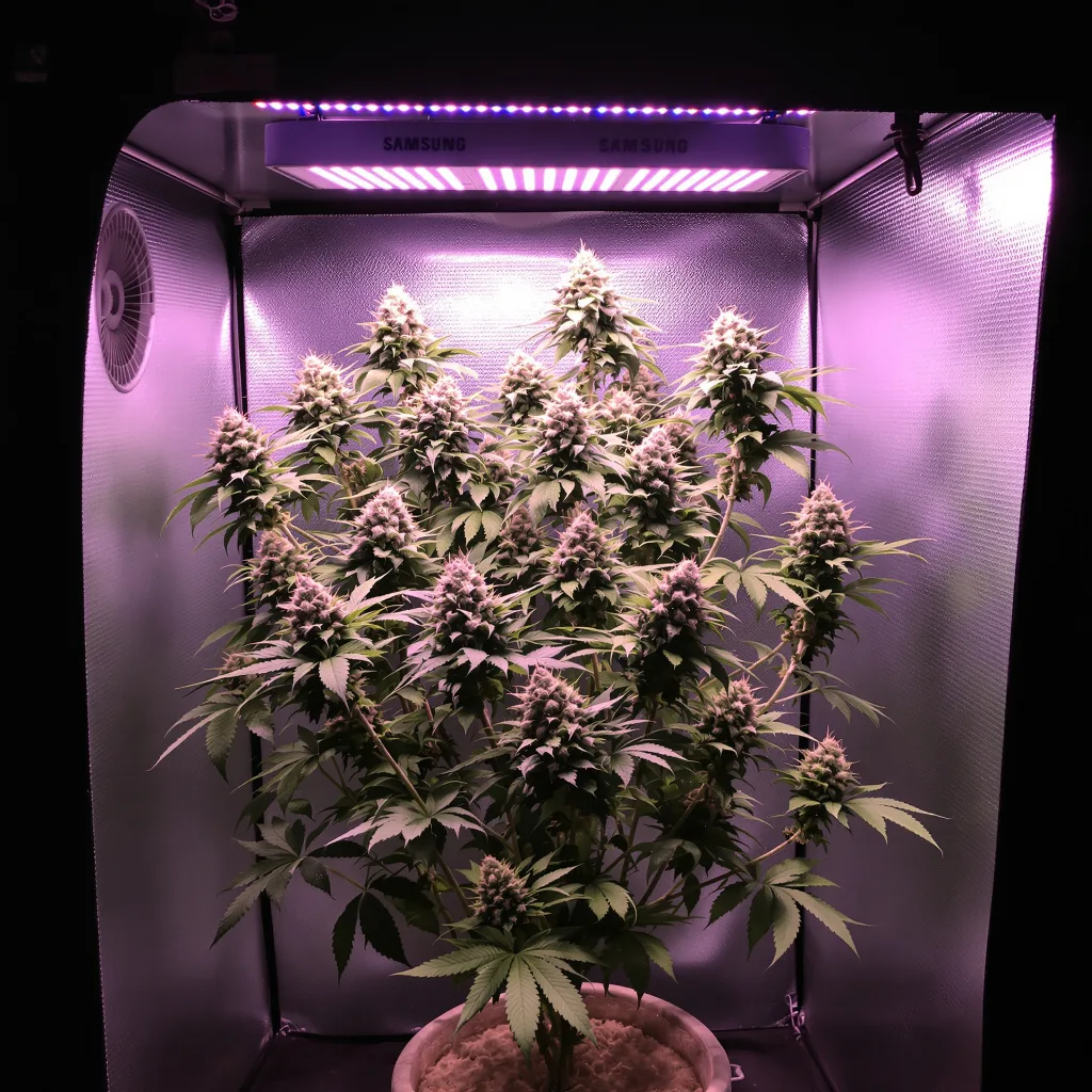 Apple Fritter 60% indica / 40% sativa flower with visible trichomes