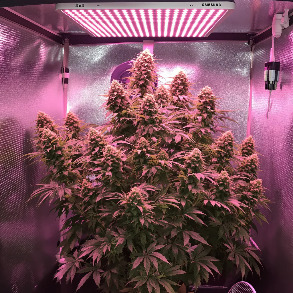 Apples and Bananas 60% indica / 40% sativa flower with visible trichomes