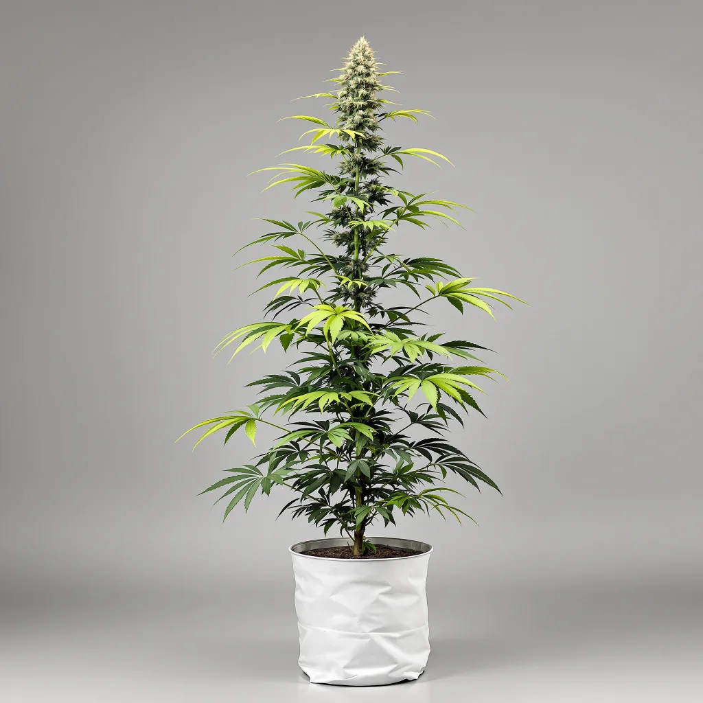 Arctic Sun cannabis bud close-up showing lime-green airy structure
