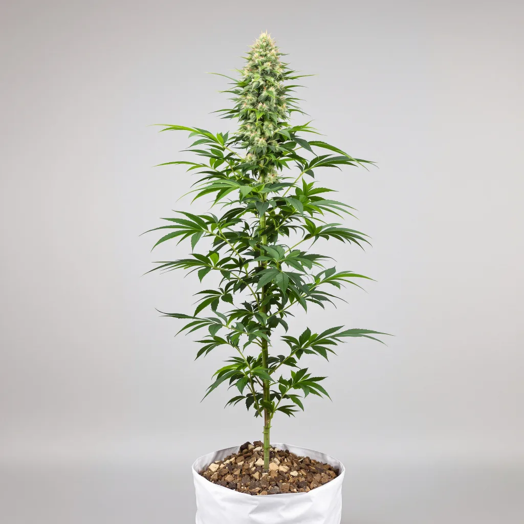 Aurora Borealis cannabis bud close-up showing balanced bud structure with frosted trichomes