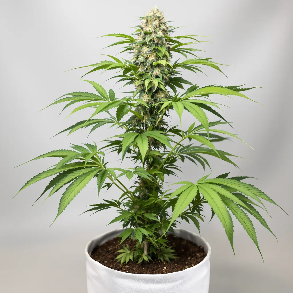 Aurora cannabis bud close-up showing dense purple-tinged calyxes