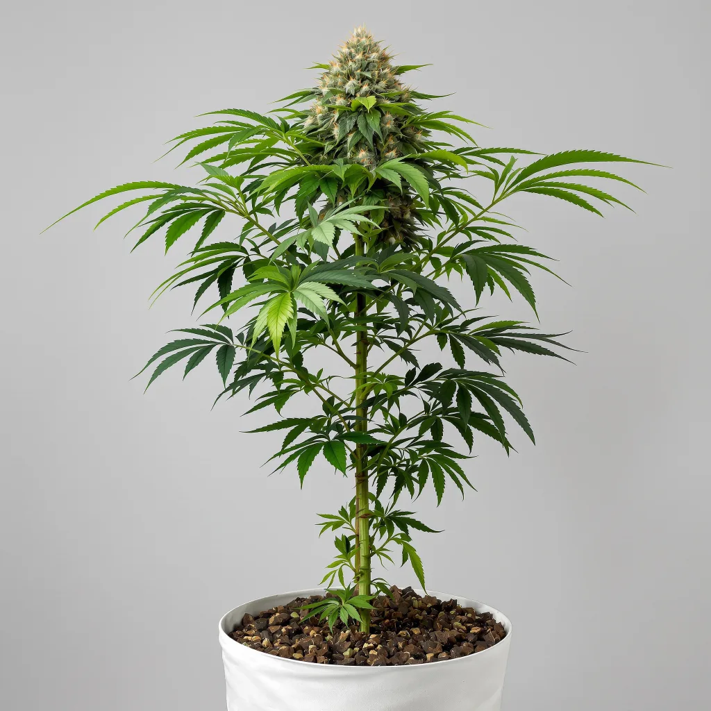 B-52 cannabis bud close-up showing dense purple-tinged calyxes