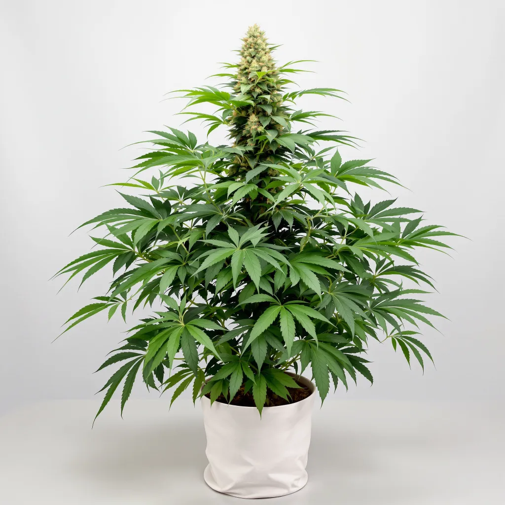 Banana Kush cannabis bud close-up showing dense purple-tinged calyxes