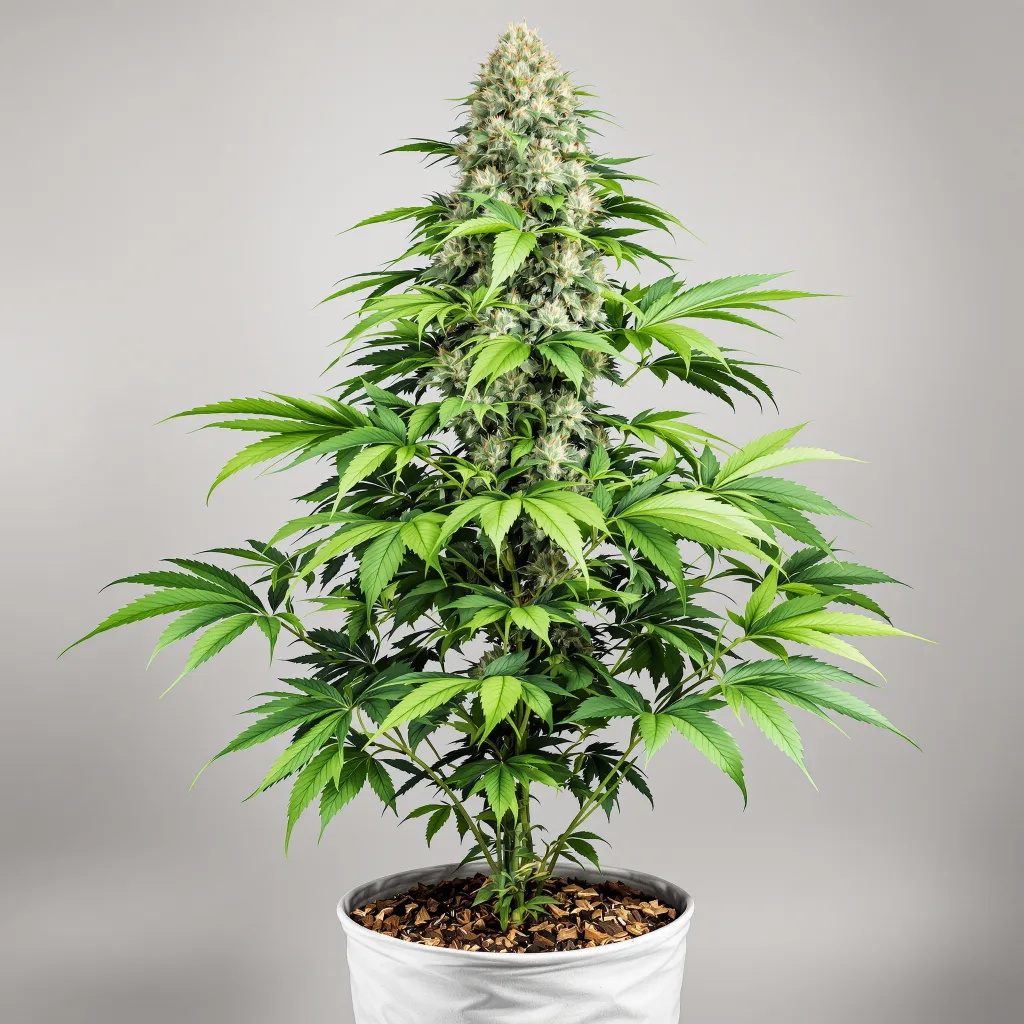 BCN Diesel CBD cannabis bud close-up showing pale-green low-resin flower