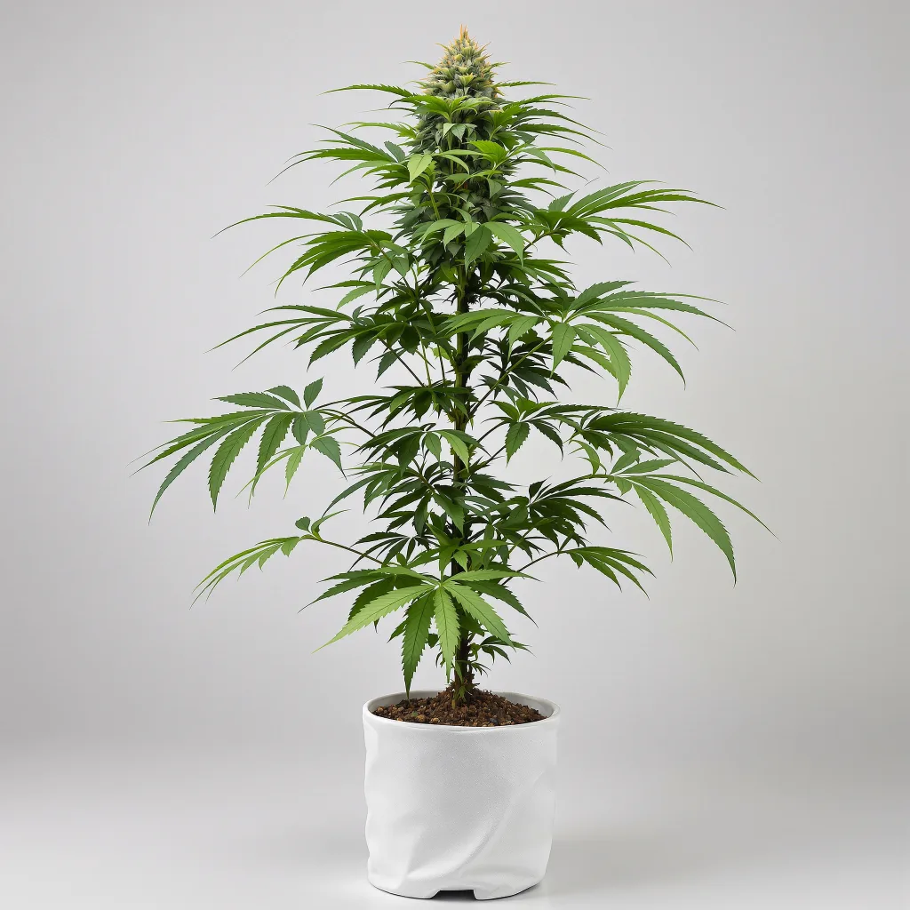 Big Cheese cannabis bud close-up showing dense purple-tinged calyxes