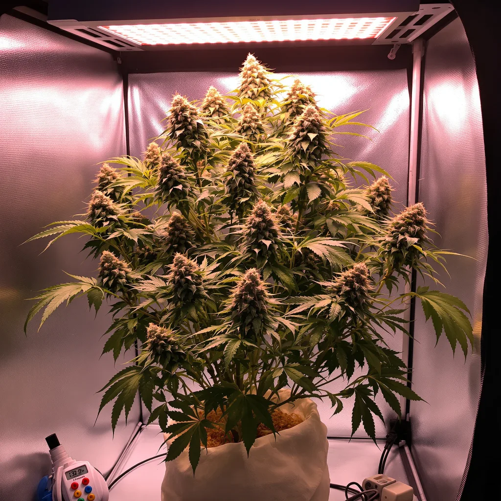 Birthday Cake Kush 60% indica / 40% sativa flower with visible trichomes