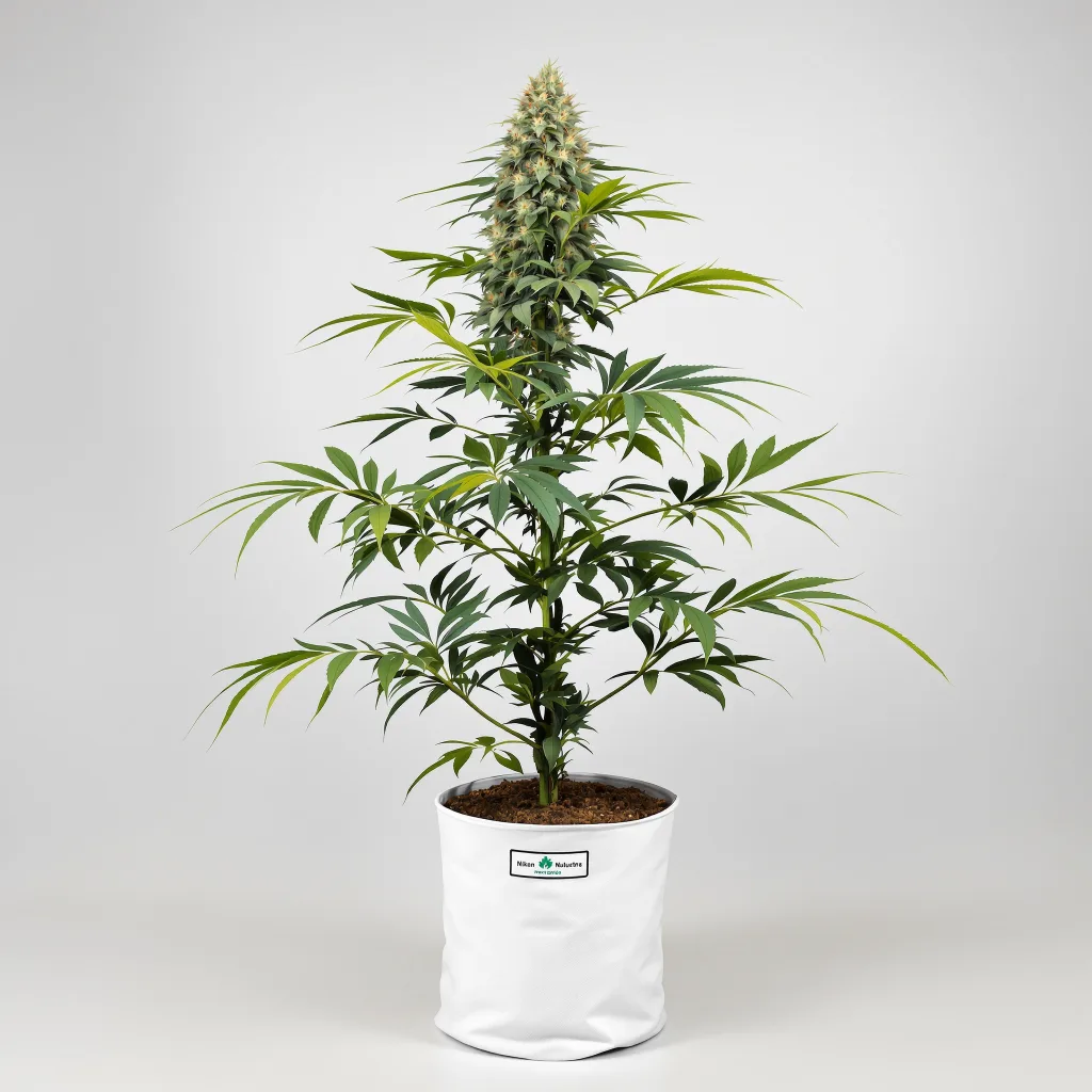 Black Betty cannabis bud close-up showing balanced bud structure with frosted trichomes