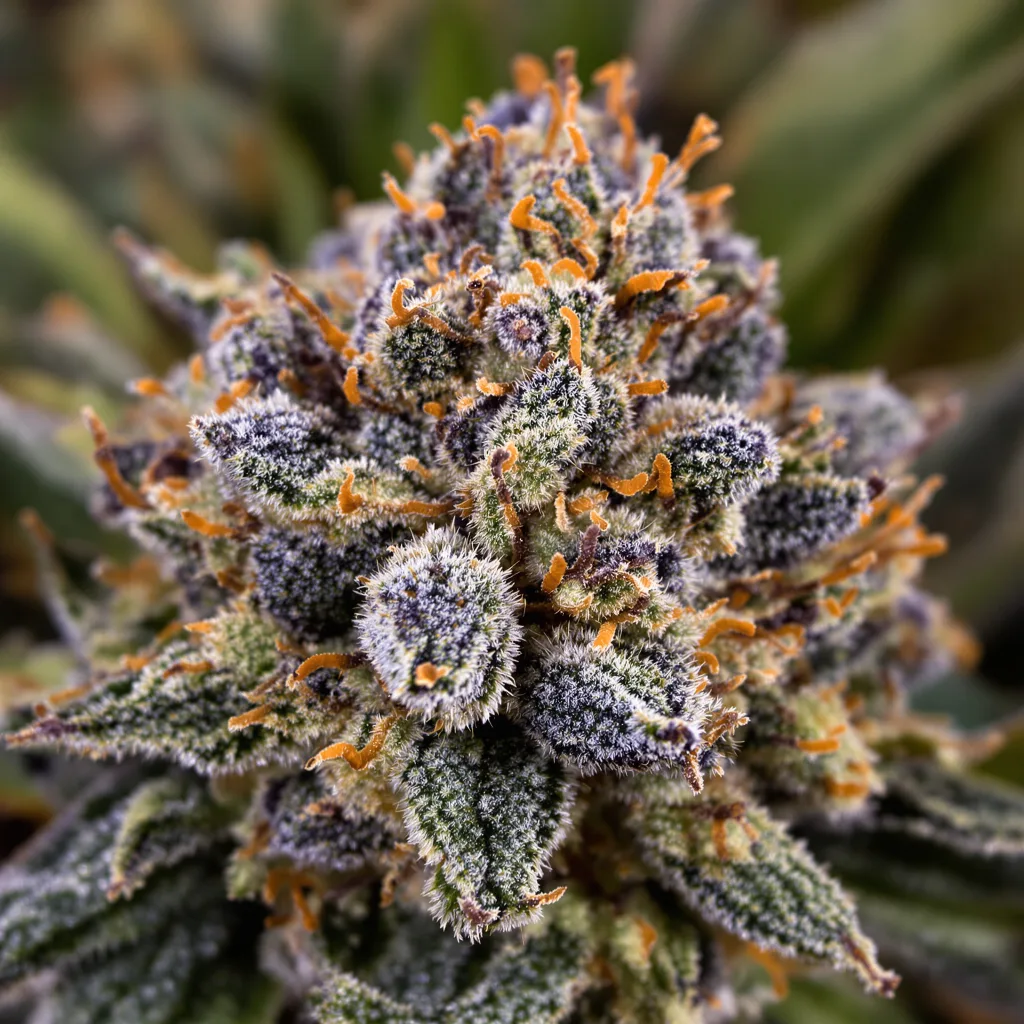 Black Bubba cannabis plant in flowering stage — 90-130 cm feminised