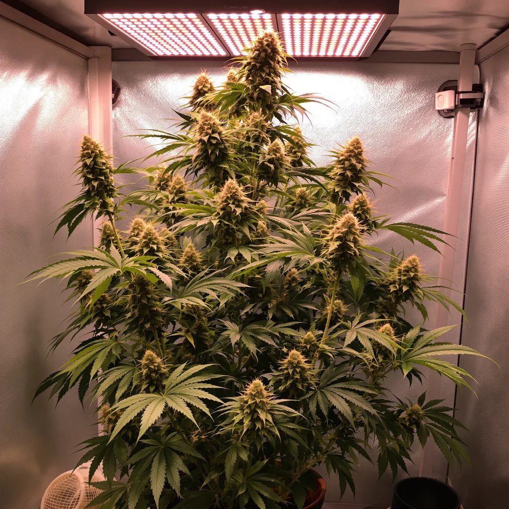 Black Cherry Soda 20% indica / 80% sativa flower with visible trichomes