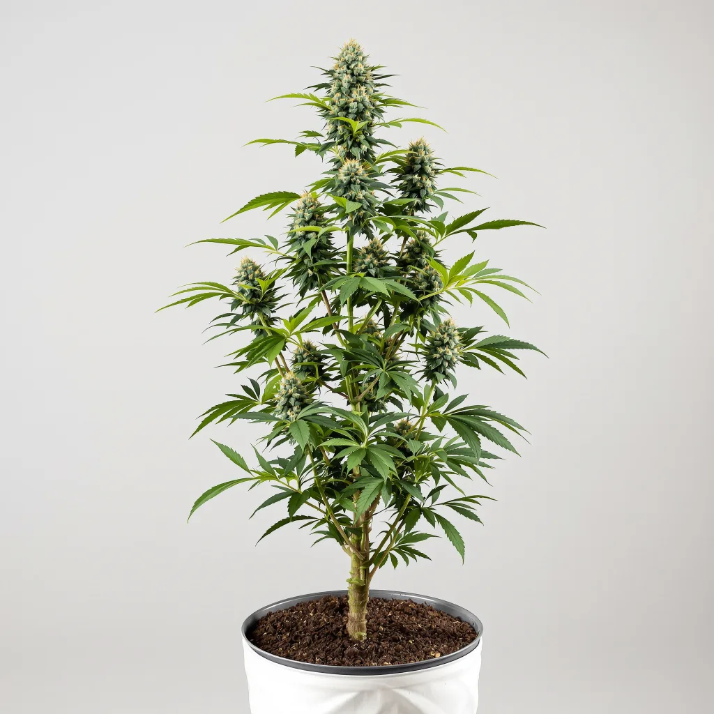 Black Diamond cannabis bud close-up showing balanced bud structure with frosted trichomes