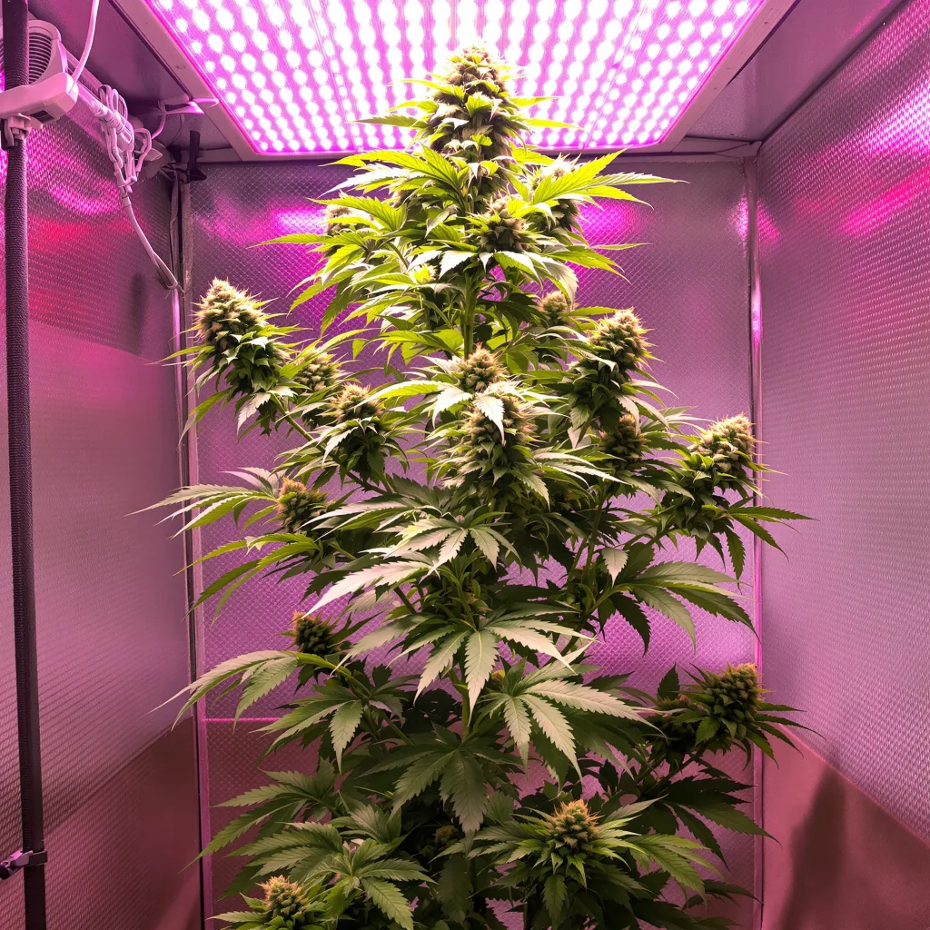 Black Jack cannabis plant in flowering stage — 60-100 cm autoflower