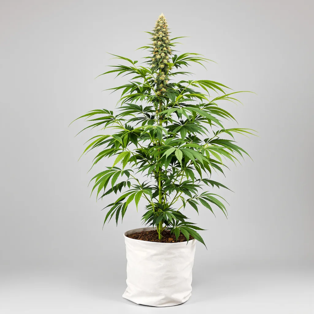 Black Jack cannabis bud close-up showing lime-green airy structure