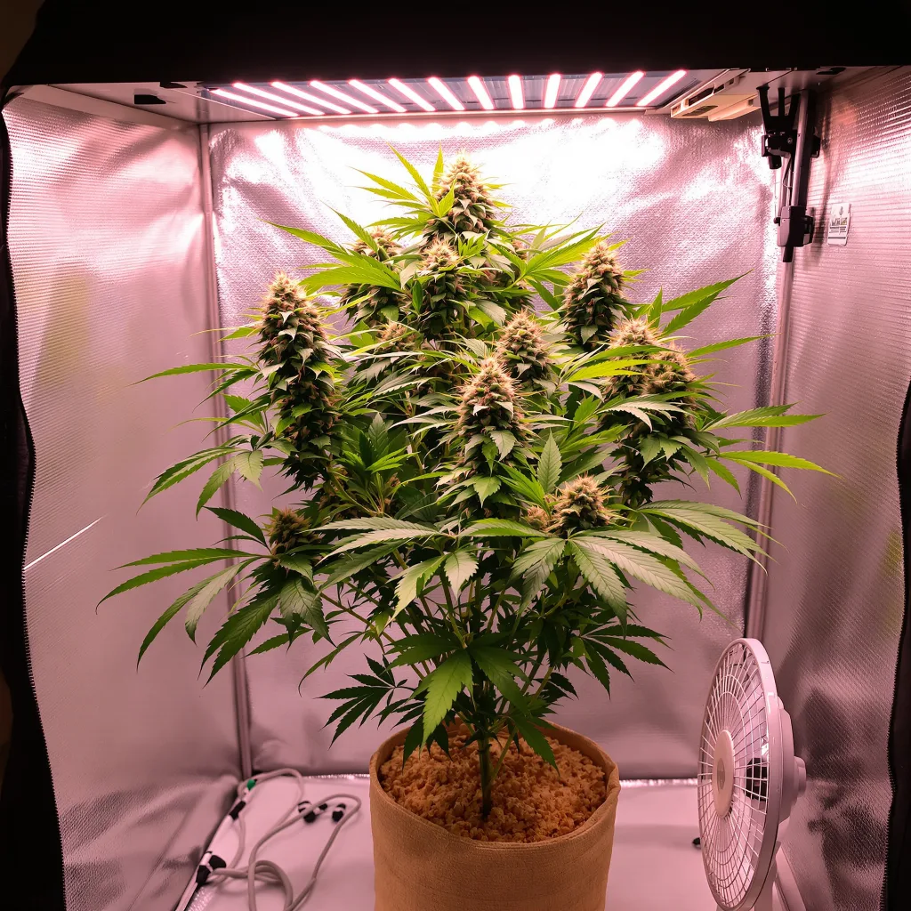 Blackberry Kush cannabis plant in flowering stage — 60-100 cm autoflower