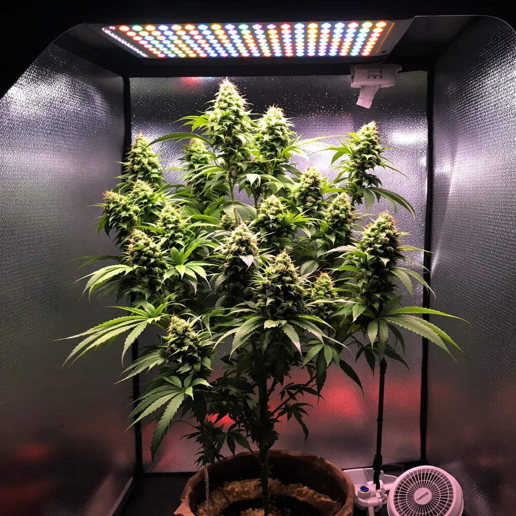 Blackberry Pie 51% indica / 49% sativa flower with visible trichomes