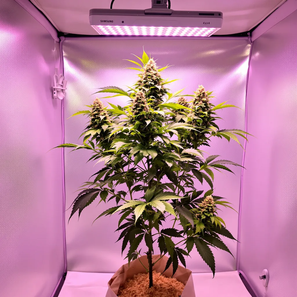 Blue Fruit cannabis plant in flowering stage — 60-100 cm autoflower