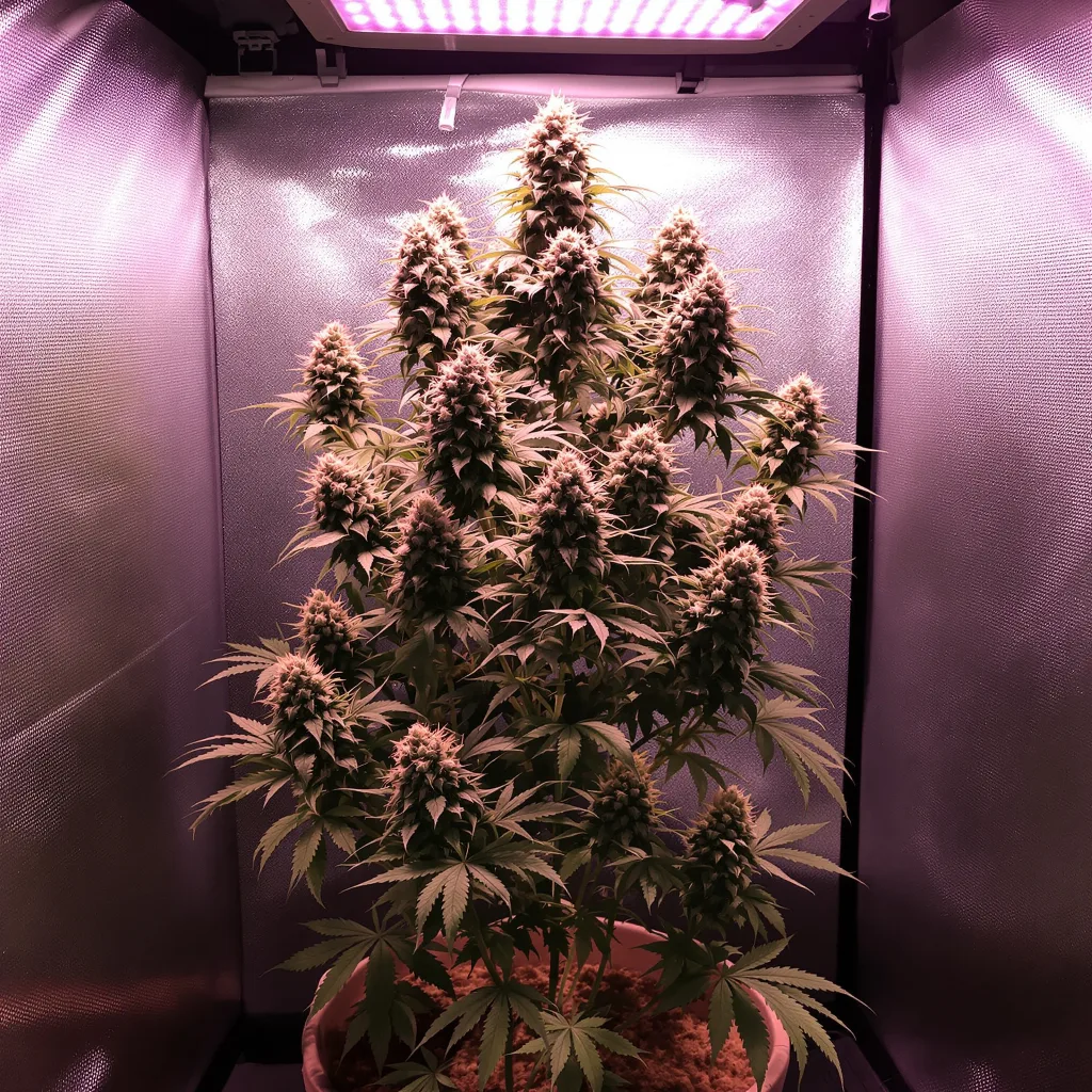 Blue Jay Way 63% indica / 37% sativa flower with visible trichomes