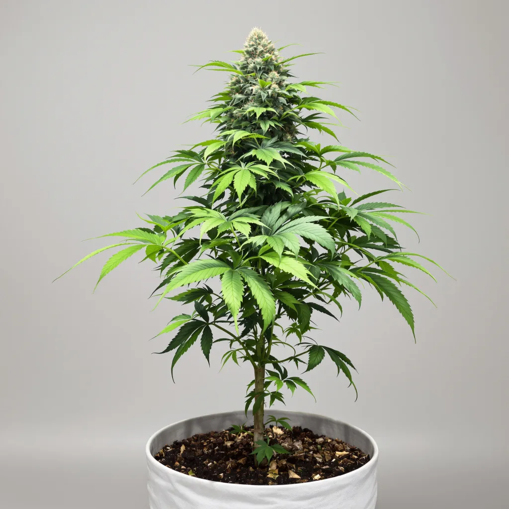 Blue Lights cannabis bud close-up showing dense purple-tinged calyxes