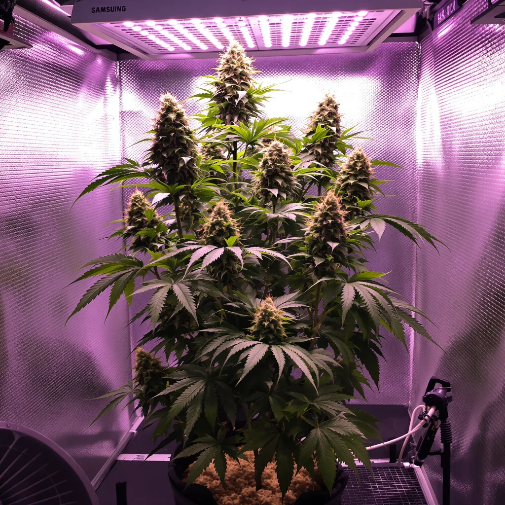 Blue Moon Rocks 72% indica / 28% sativa flower with visible trichomes