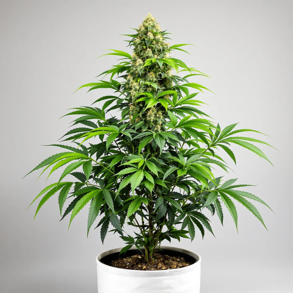 Blue Ox cannabis bud close-up showing dense purple-tinged calyxes