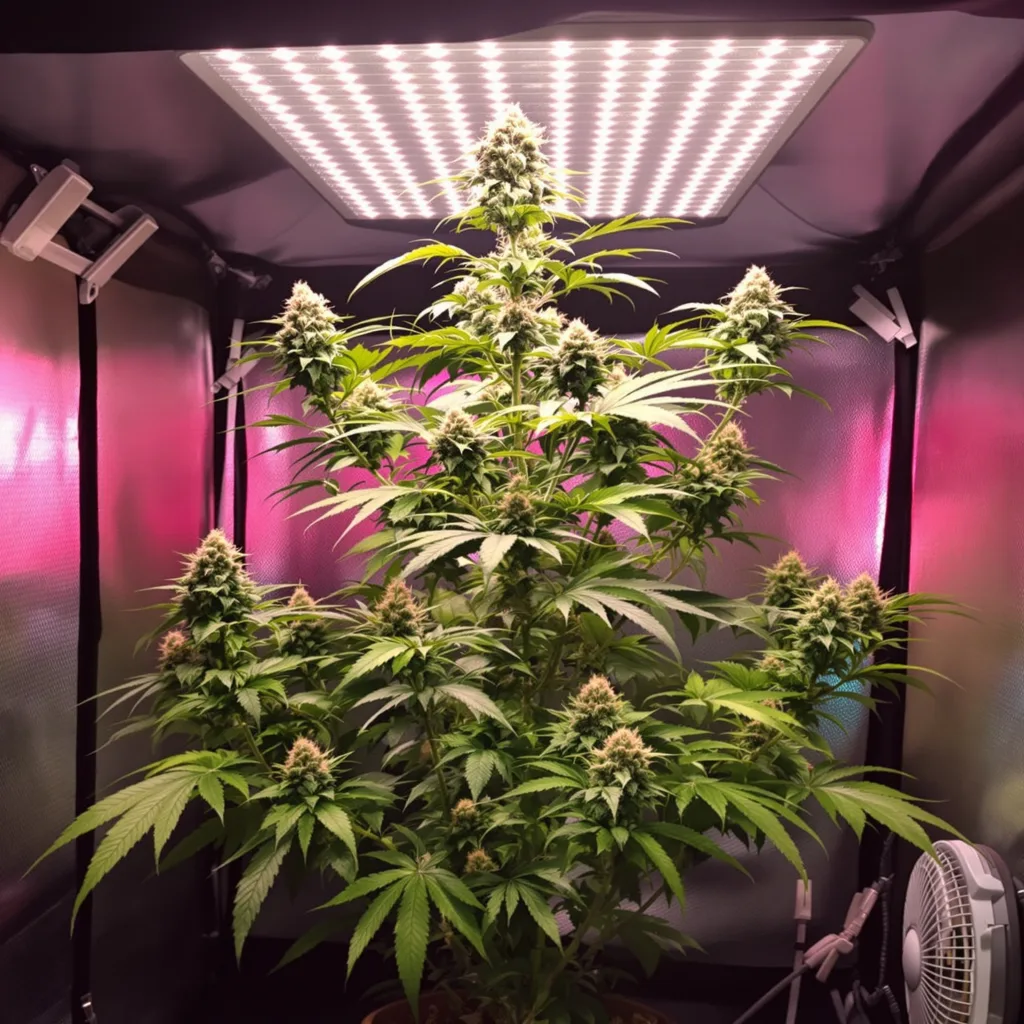 Blueberry Cheesecake 40% indica / 60% sativa flower with visible trichomes