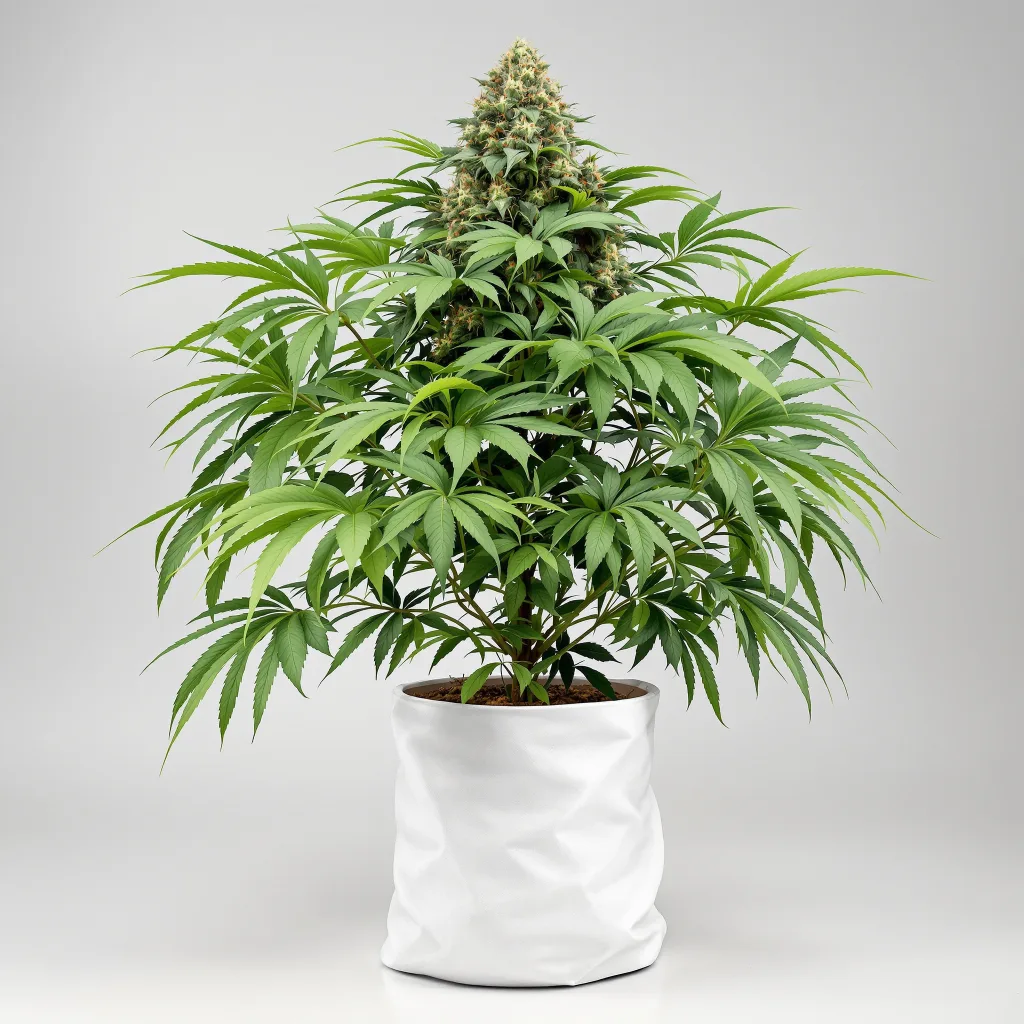 Blueberry Kush cannabis bud close-up showing dense purple-tinged calyxes
