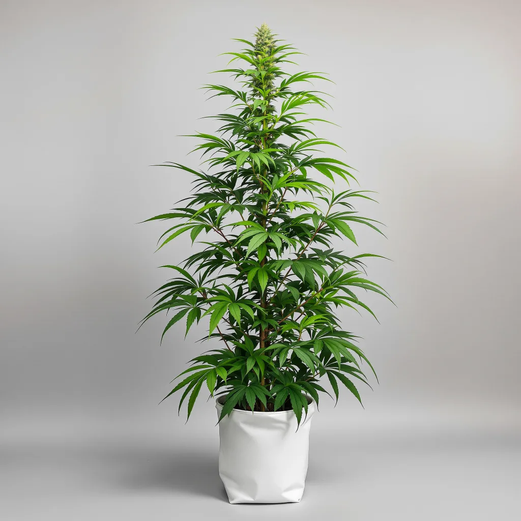 Bruce Banner #3 cannabis bud close-up showing lime-green airy structure