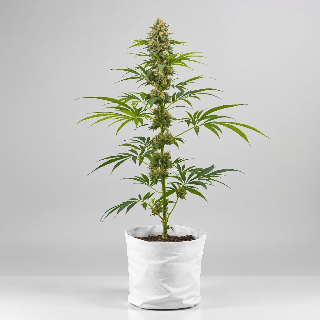 Bubbleberry cannabis bud close-up showing balanced bud structure with frosted trichomes