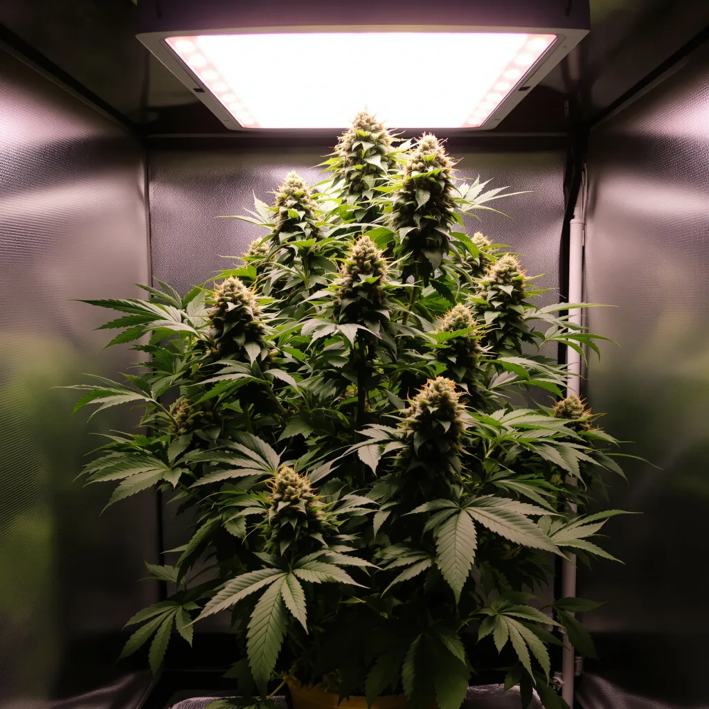 Bubblegum cannabis plant in flowering stage — 60-100 cm autoflower