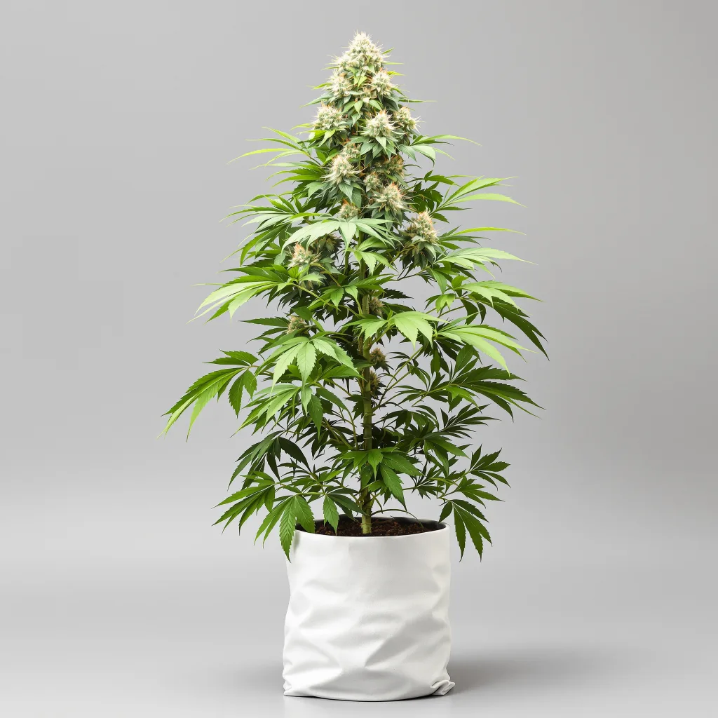 Bubblegum cannabis bud close-up showing balanced bud structure with frosted trichomes