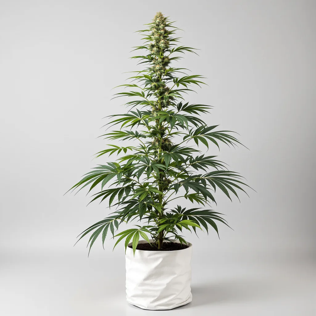 Bubblegum Haze cannabis bud close-up showing lime-green airy structure