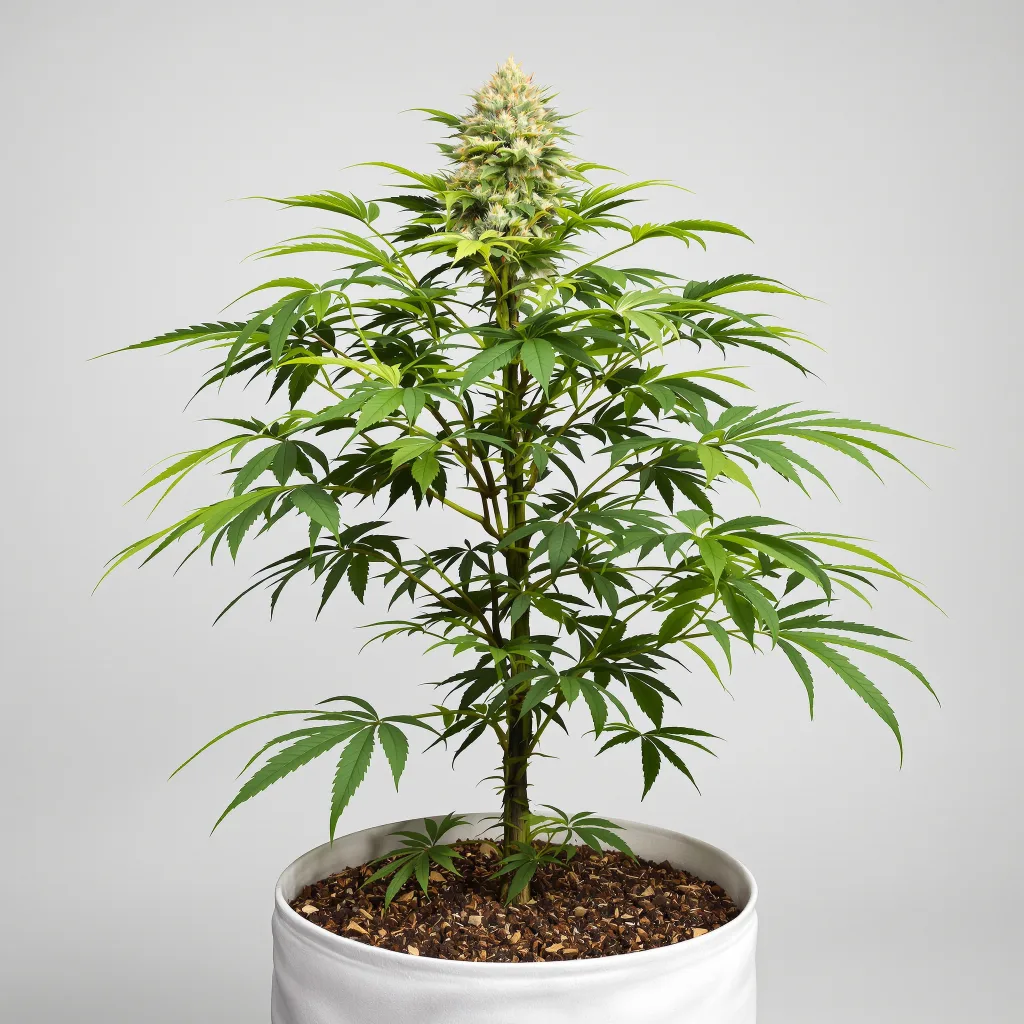 California Grapefruit cannabis bud close-up showing open-bud structure with orange pistils