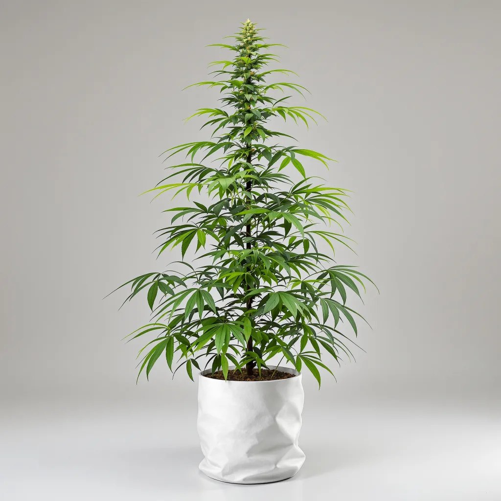 California Love cannabis bud close-up showing lime-green airy structure