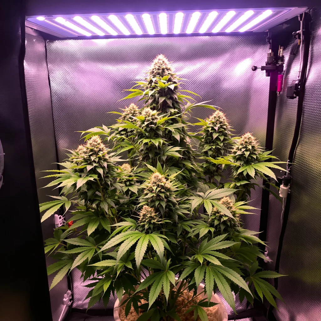 CBD Critical Mass 41% indica / 59% sativa flower with visible trichomes