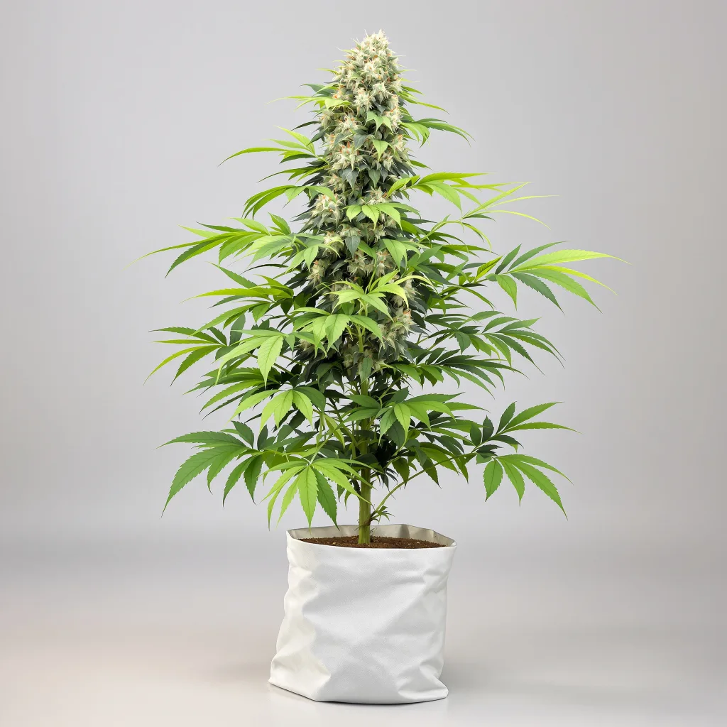 CBD Mango Haze cannabis bud close-up showing pale-green low-resin flower