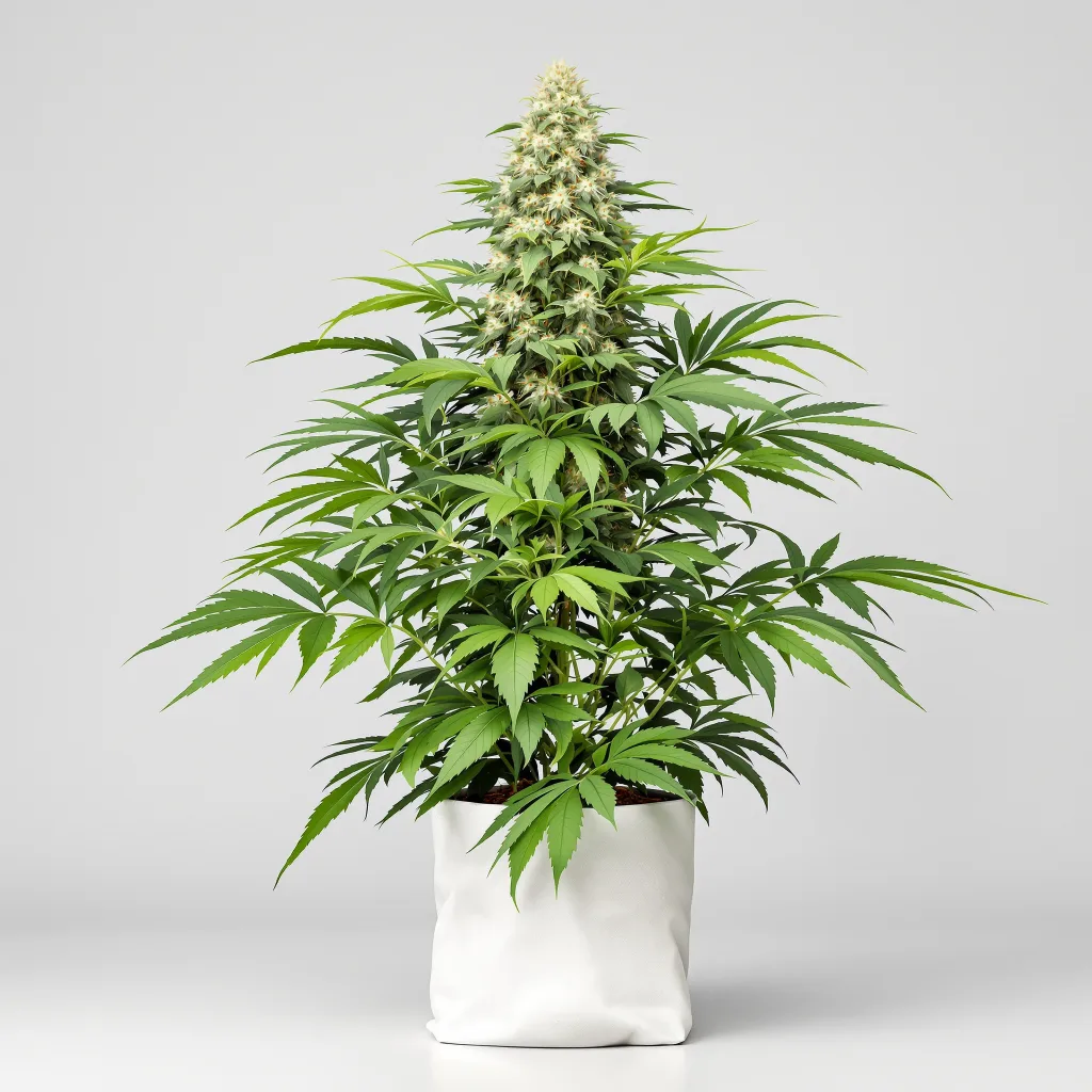 CBD MediHaze cannabis bud close-up showing pale-green low-resin flower