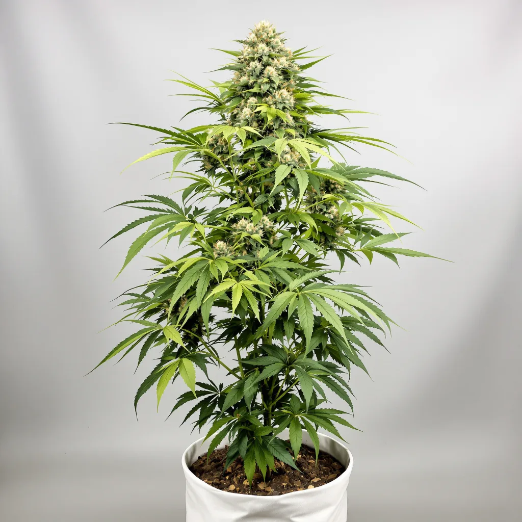Chemdawg Sour Diesel cannabis bud close-up showing open-bud structure with orange pistils