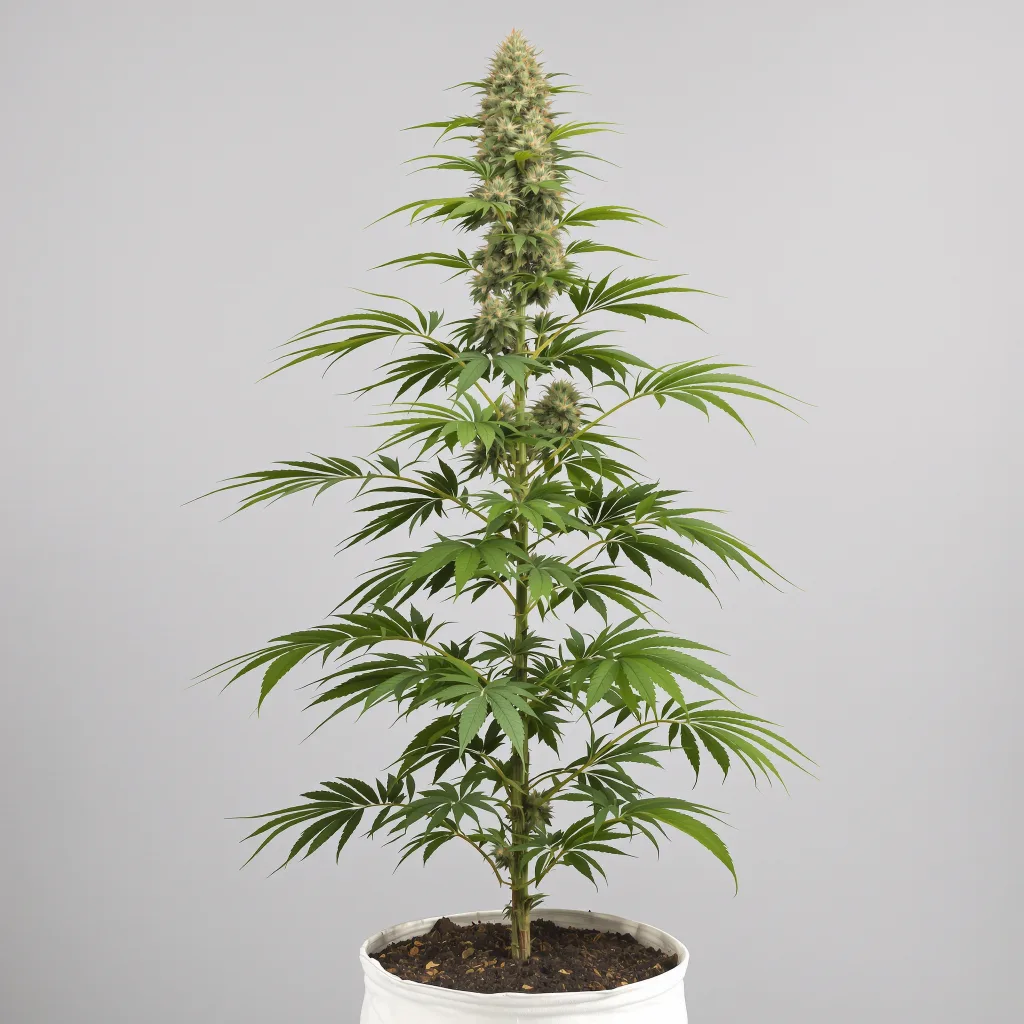 Chernobyl cannabis bud close-up showing lime-green airy structure