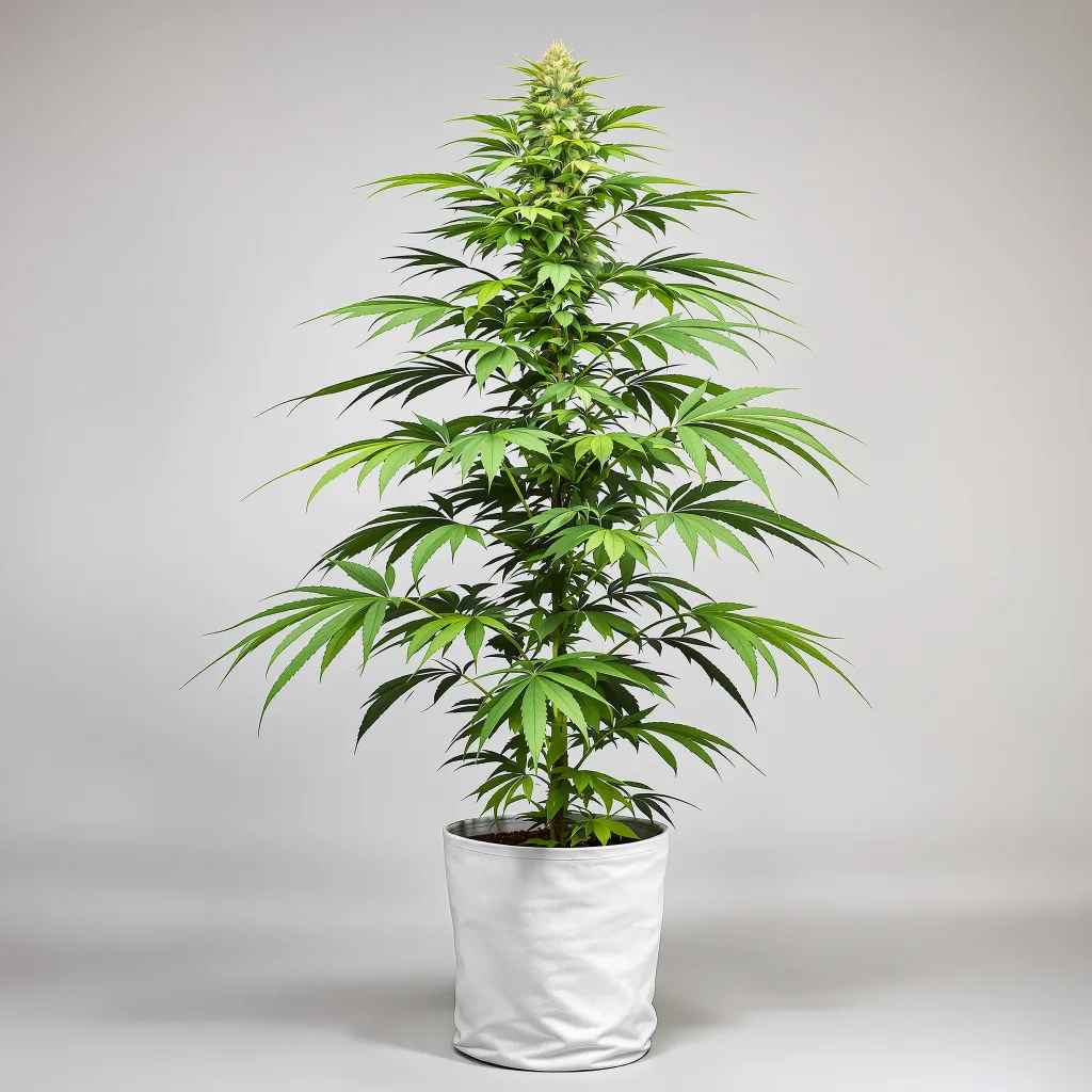 Cherry AK-47 cannabis bud close-up showing lime-green airy structure